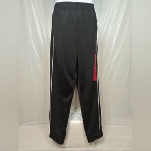 Puma Women’s Medium Black Tricot Jogger White Stripe NWT 28” Inseam